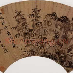 明代 唐寅《蜀葵图》国画花鸟作品图片鉴赏