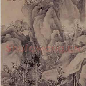 明代 唐寅《春山伴侣图》国画山水作品图片鉴赏