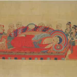张大千《临敦煌人物图》国画人物作品图片鉴赏