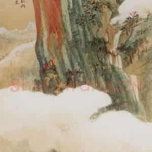 张大千《巫峡清秋图轴》国画综合作品图片鉴赏