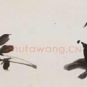 张大千《牡丹图卷》国画花鸟作品图片鉴赏