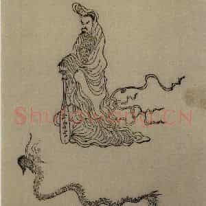 1616年 陈洪绶《九歌图》国画人物工笔作品图片鉴赏