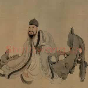 1649年 陈洪绶《南生鲁四乐图卷》国画人物工笔作品图片鉴赏