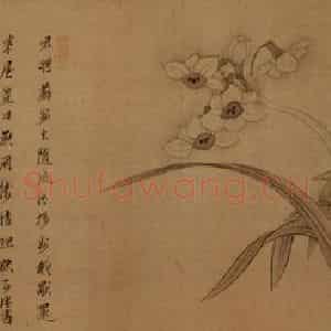 1651年 陈洪绶《三处士图卷》国画花鸟工笔作品图片鉴赏