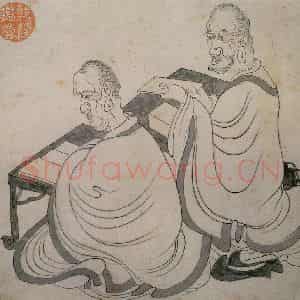 1651年 陈洪绶《隐居十六观图册》国画人物工笔作品图片鉴赏