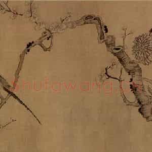 1651年 陈洪绶《花鸟草虫图卷》国画花鸟工笔作品图片鉴赏