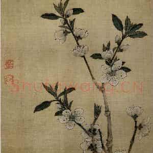 1651年 陈洪绶《杂画册》国画花鸟工笔作品图片鉴赏