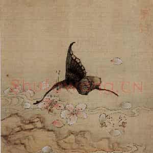 1651年 陈洪绶《杂画册》国画花鸟工笔作品图片鉴赏