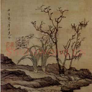 1651年 陈洪绶《模古图》国画花鸟工笔作品图片鉴赏