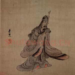 1651年 陈洪绶《模古图》国画人物工笔作品图片鉴赏