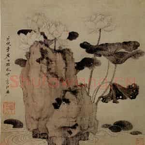 1651年 陈洪绶《模古图》国画花鸟工笔作品图片鉴赏