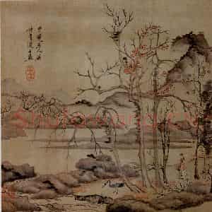 1651年 陈洪绶《模古图》国画人物工笔作品图片鉴赏