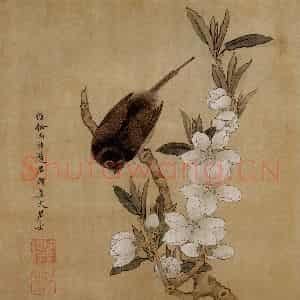 1651年 陈洪绶《模古图》国画花鸟工笔作品图片鉴赏