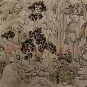 1652年 陈洪绶《西园雅集图卷》国画人物工笔作品图片鉴赏