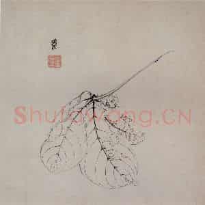 1619年 陈洪绶《模古图》国画花鸟工笔作品图片鉴赏