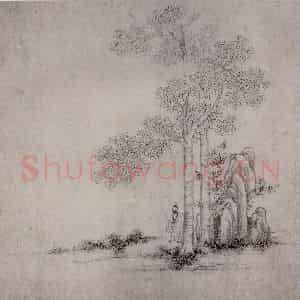 1619年 陈洪绶《模古图》国画人物写意作品图片鉴赏