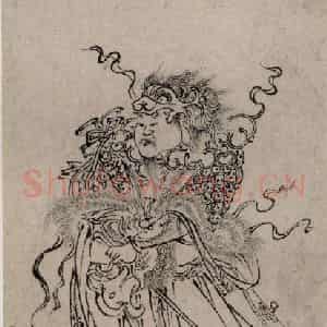 1616年 陈洪绶《白描水浒叶子册》国画人物工笔作品图片鉴赏