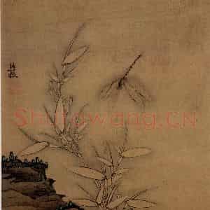 1633年 陈洪绶《花鸟图册》国画花鸟工笔作品图片鉴赏