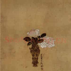1633年 陈洪绶《花鸟图册》国画花鸟工笔作品图片鉴赏