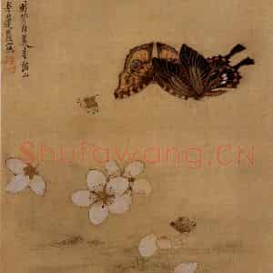 1633年 陈洪绶《花鸟图册》国画花鸟工笔作品图片鉴赏
