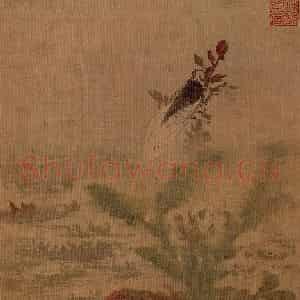 明代 孙龙《花鸟草虫册》国画花鸟写意作品图片鉴赏