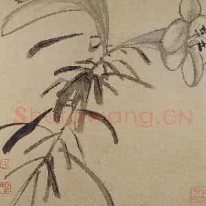 明代 李流芳《山水花卉册》国画花鸟写意作品图片鉴赏