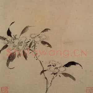 明代 李流芳《山水花卉册》国画花鸟写意作品图片鉴赏