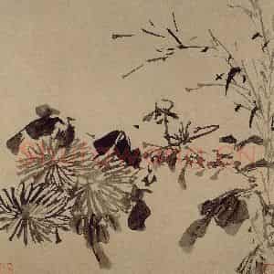 明代 李流芳《山水花卉册》国画花鸟写意作品图片鉴赏
