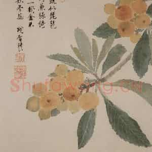 明代 项圣谟《花卉册》国画花鸟写意作品图片鉴赏