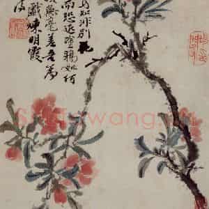 清代 石涛《花卉册》国画花鸟写意作品图片鉴赏