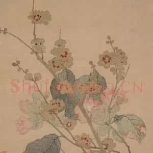 清代 恽寿平《花卉册》国画花鸟工笔作品图片鉴赏