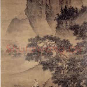 明代 戴进《聘贤图》国画山水作品图片鉴赏