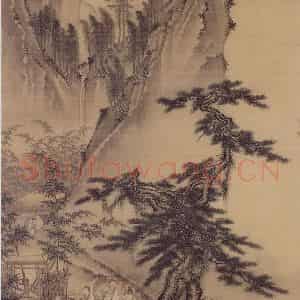 明代 戴进《三顾茅庐图》国画山水作品图片鉴赏