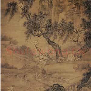 明代 戴进《春耕图》国画综合作品图片鉴赏