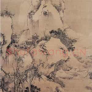 明代 戴进《踏雪寻梅图》国画山水作品图片鉴赏