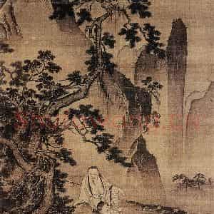 明代 戴进《箕山高隐图》国画山水作品图片鉴赏