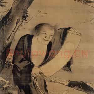 明代 吴伟《太极图》国画人物作品图片鉴赏