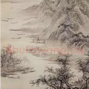 明代 吴伟《渔乐图》国画山水作品图片鉴赏