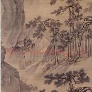明代 吴伟《灞桥风雪图》国画山水作品图片鉴赏