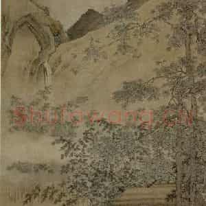 仇英《梧竹书堂图》国画综合作品图片鉴赏