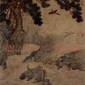 仇英《摹天籁阁宋人画册》国画综合作品图片鉴赏