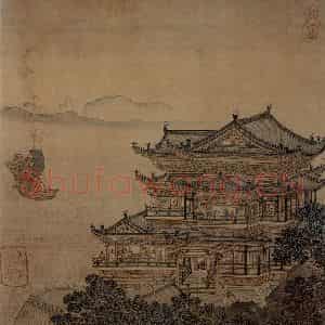 仇英《摹天籁阁宋人画册》国画综合作品图片鉴赏