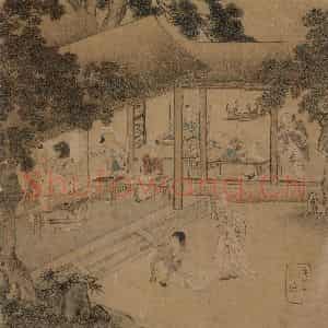 仇英《摹天籁阁宋人画册》国画综合作品图片鉴赏