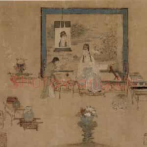 仇英《摹天籁阁宋人画册》国画综合作品图片鉴赏