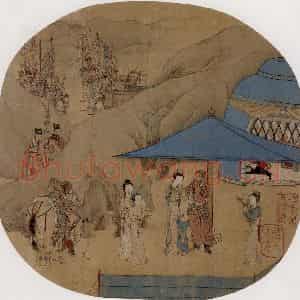 仇英《摹天籁阁宋人画册》国画综合作品图片鉴赏