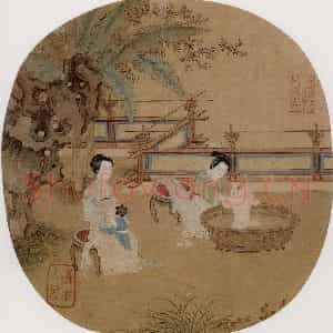 仇英《摹天籁阁宋人画册》国画综合作品图片鉴赏