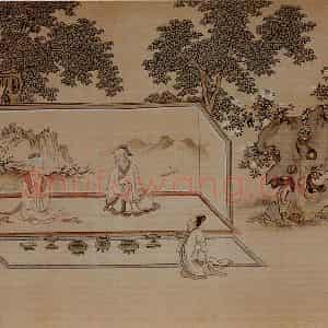 仇英《孝经图》国画综合作品图片鉴赏