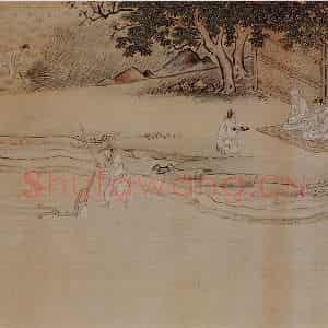 仇英《孝经图》国画综合作品图片鉴赏