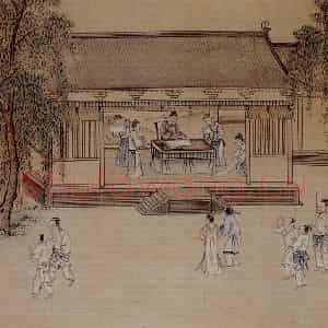 仇英《孝经图》国画综合作品图片鉴赏