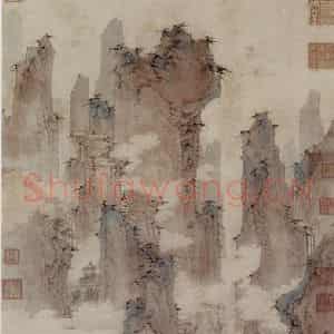 仇英《仙山楼阁图》国画综合作品图片鉴赏